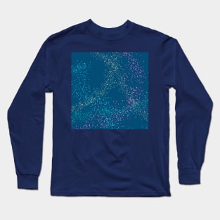 Rainbow Sparkles Abstract Pattern Long Sleeve T-Shirt